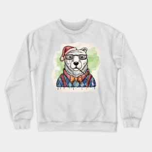 Dapper Christmas Bear Crewneck Sweatshirt